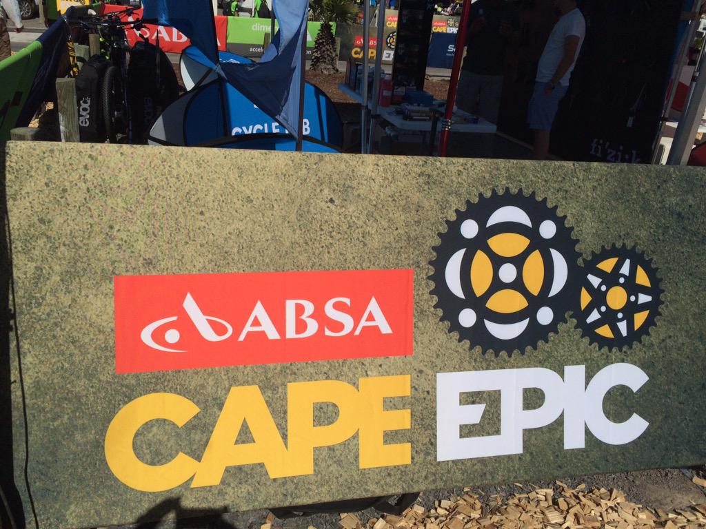 Andyvandervelde's tweet photo. At registration @AbsaCapeEpic http://t.co/uhq293VpJC