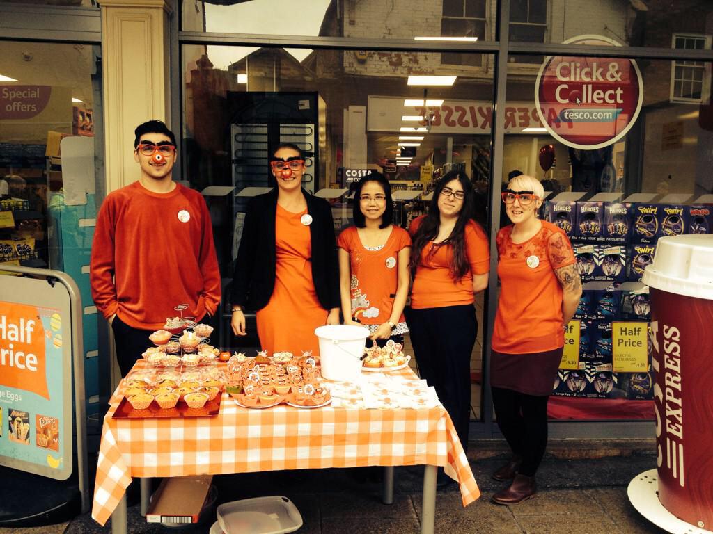 YorkTesco's tweet photo. Wowzers... £162.86 raised #rednoseday Just on cakes sales Once again fantastic effort by all, Thank you @Nozzaldo http://t.co/zM1bVqCbN0