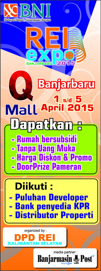 Gasan buhan pian yg bacari rumah, lgsg aja ke REI EXPO tgl 1-5 April kaina di <a href="/QMallBJB/">Q Mall Banjarbaru</a> byk pilihan rumah disediakan