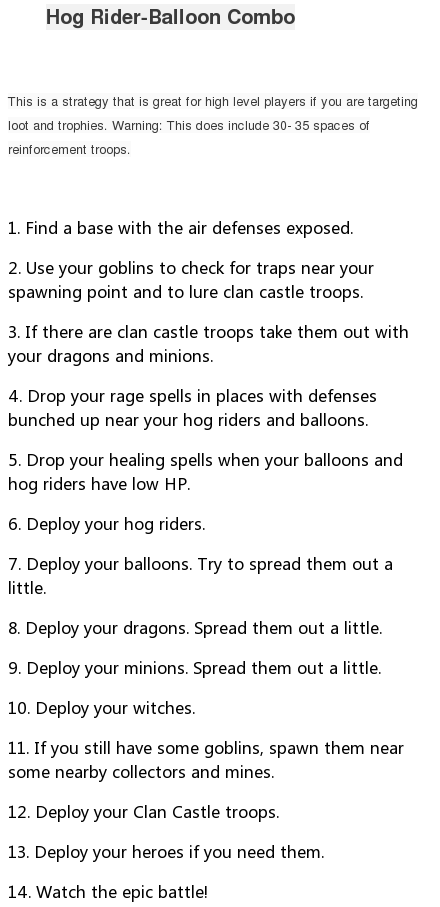 COC_Gossip's tweet photo. Clash of Clans Attack Strategy-Balloon + Hog Rider Combo Attack full HD Movie: https://t.co/NQ0VvMpta4 http://t.co/JDQP42rOeR