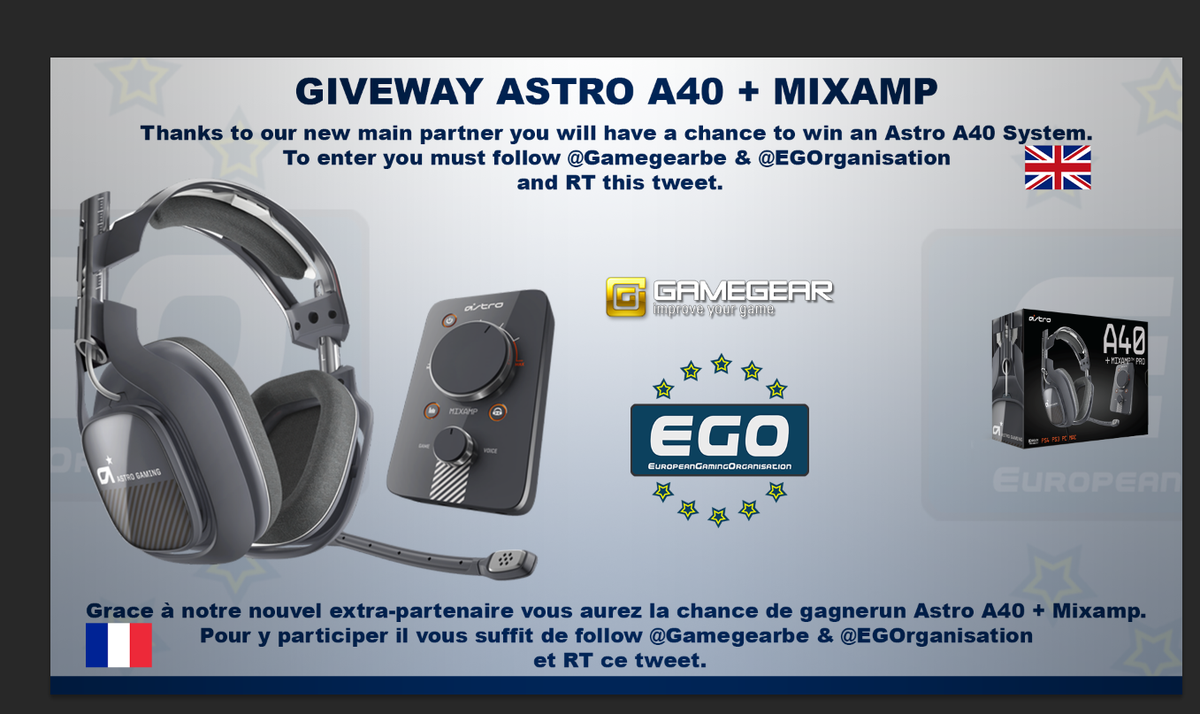 EGO_Brussels's tweet image. #Giveaway of an @ASTROGaming thanks to our new main partner. You must follow @EGOrganisation &amp;amp; @Gamegearbe + RT !