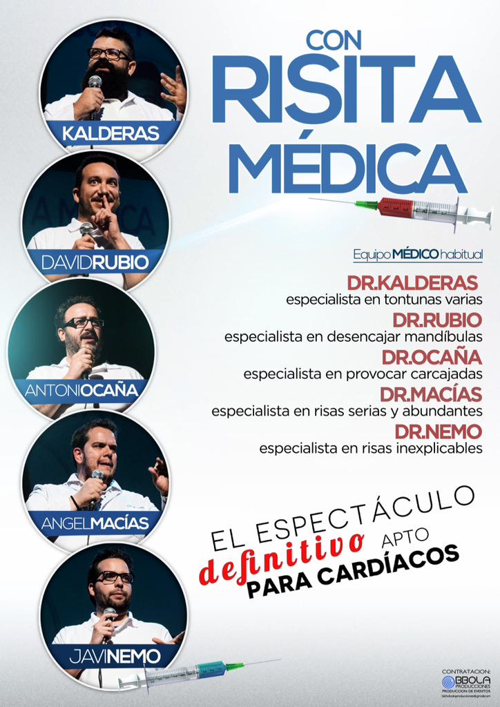 Ya ha comenzado la nueva gira de los médicos de la risa.
¿Quieres que visitemos tu ciudad?
