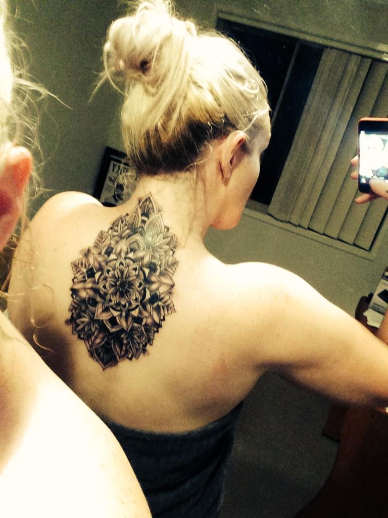 TammyTNTTaylor's tweet photo. New tattoo! #mandela #ouch #demMuscles π http://t.co/HQynI1gj6H