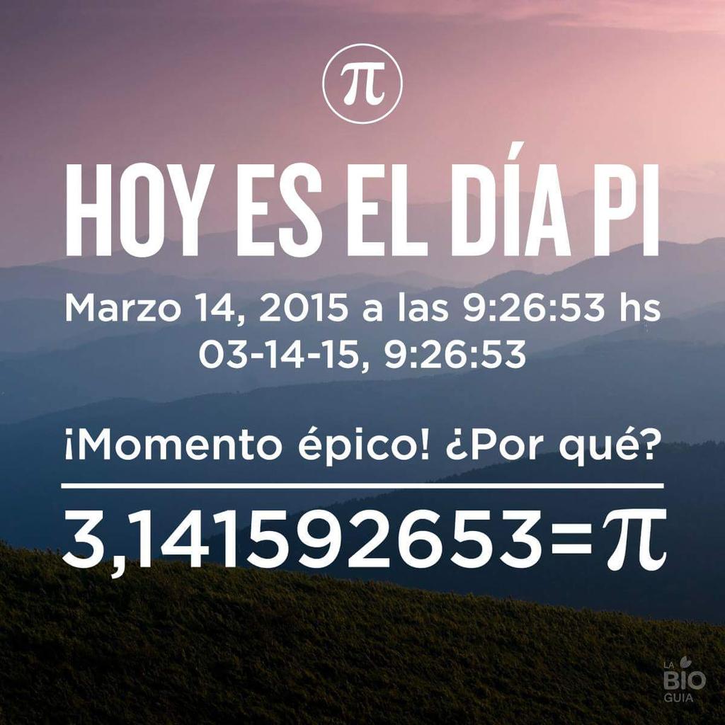PITerrazas's tweet photo. Feliz día! Sabías que hoy es el día PI π http://t.co/u62XzOEA2Q
