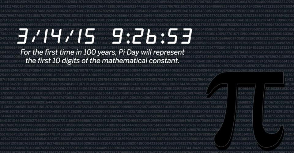 BostonGlobe's tweet photo. Get ready math fans, a very rare #PiDay moment will hit at 9:26:53 a.m. http://t.co/JZm8k5lVDN http://t.co/svn2A0Npg6