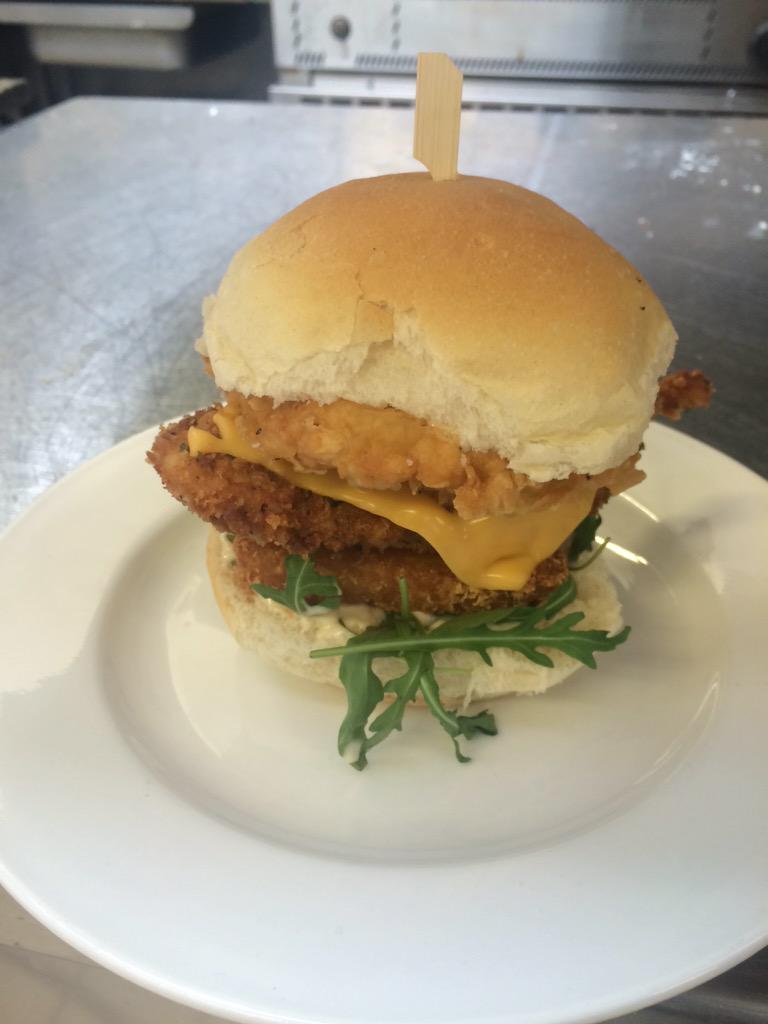 #chefs lunch #home made # chicken burger #tottington manor