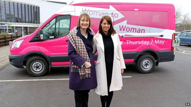 HarryFMottram's tweet photo. Coming to Exeter: Barbie's new run-about or the Pink Van Man? No it's Labour's Pink Battlebus http://t.co/C0Co3F1Epc http://t.co/Rv4r7gliPC