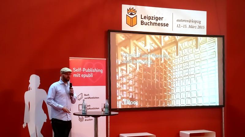 dbook_org's tweet photo. At the #Leipzig book fair with @epubli about #collaborative structured #writing.  @buchmesse #lbm15 http://t.co/0kbuDNyqID