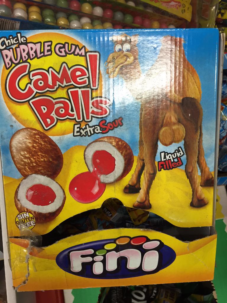 CareyBenn's tweet photo. Camel balls as a retail brand name? Really?! Found in my local corner store. Wonder which PR firm is advising them. http://t.co/wGBfPAhG1P