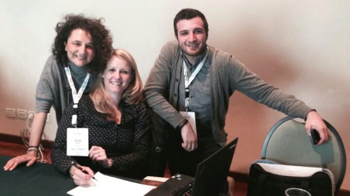 Taverviaggi's tweet photo. Our travel designer Ivan teaming up with Cristina and Kim Beyers for #travelista Travel Hunt! http://t.co/6AhGl63KsU