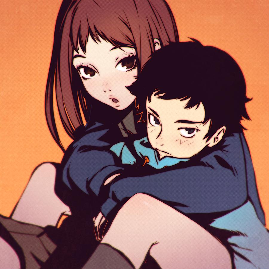 Kuvshinov_Ilya's tweet photo. #FLCL Naota and Mamimi fan art! https://t.co/iKUNB6AwSJ http://t.co/zfq8J6kQKJ