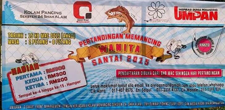 joranpancing's tweet photo. #game #fishing #seksyen24 #kolampancing #wanita

Jom layan aksi pemancing wanita di seksyen 24, Shah Alam esok. http://t.co/czpNoHYMju