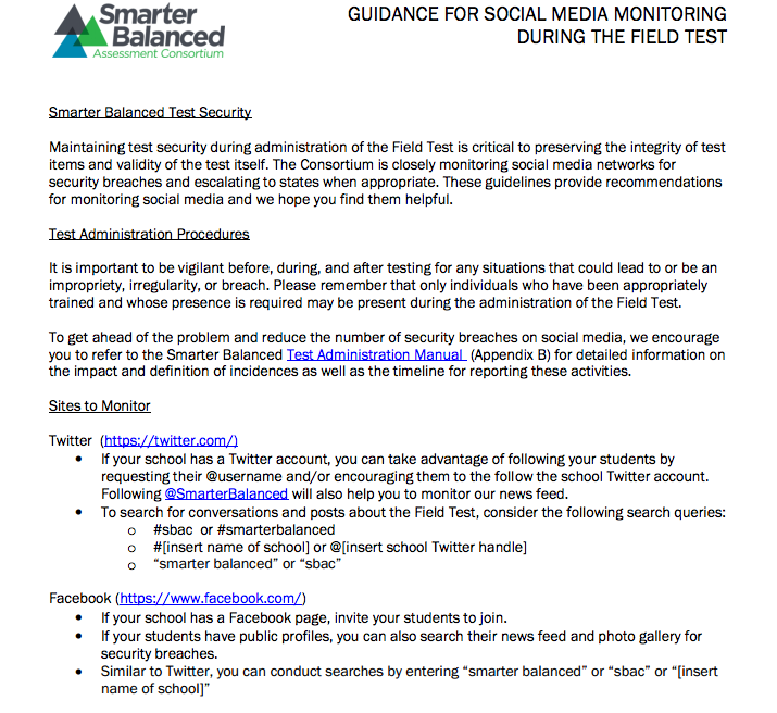 No T s/b asking Ss for their Twitter acct name! <a href="/SmarterBalanced/">Smarter Balanced</a> #Pearson 
sde.idaho.gov/site/commonAss… ”
