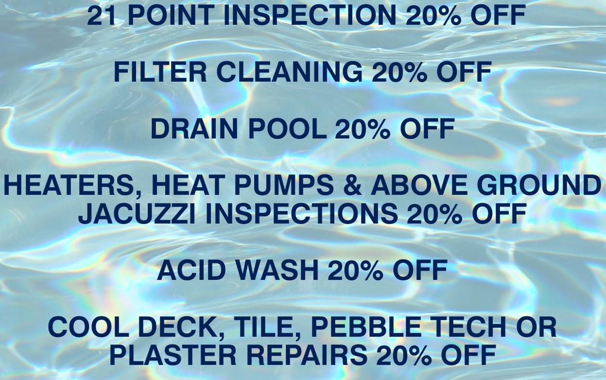 NeedPoolService's tweet image. #Pool specials for #phx: Use contact form. Use coupon at inspection.Exp 5/1/15.Code 15start....