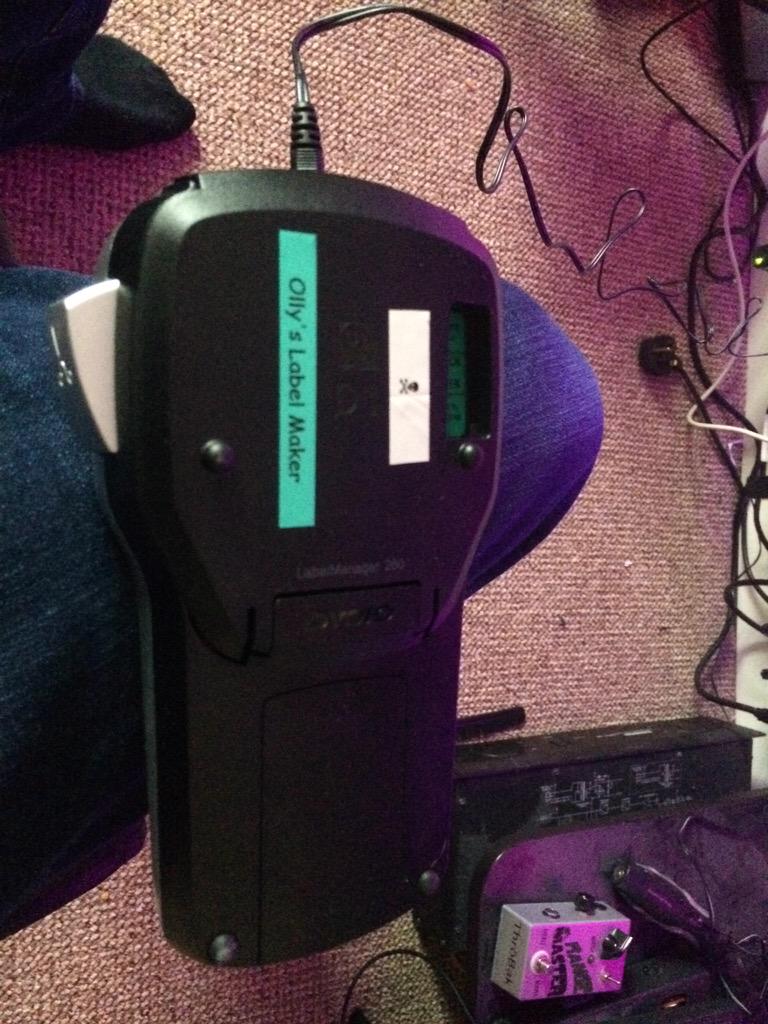 OllyPaisey's tweet image. Bought a label maker...... #thisisgonnagetoutofhand #labeleverything! #labelception