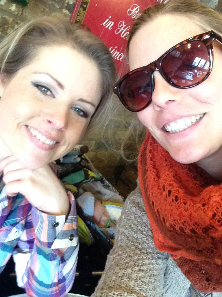 Sneaky Sol beer with my sis and baby