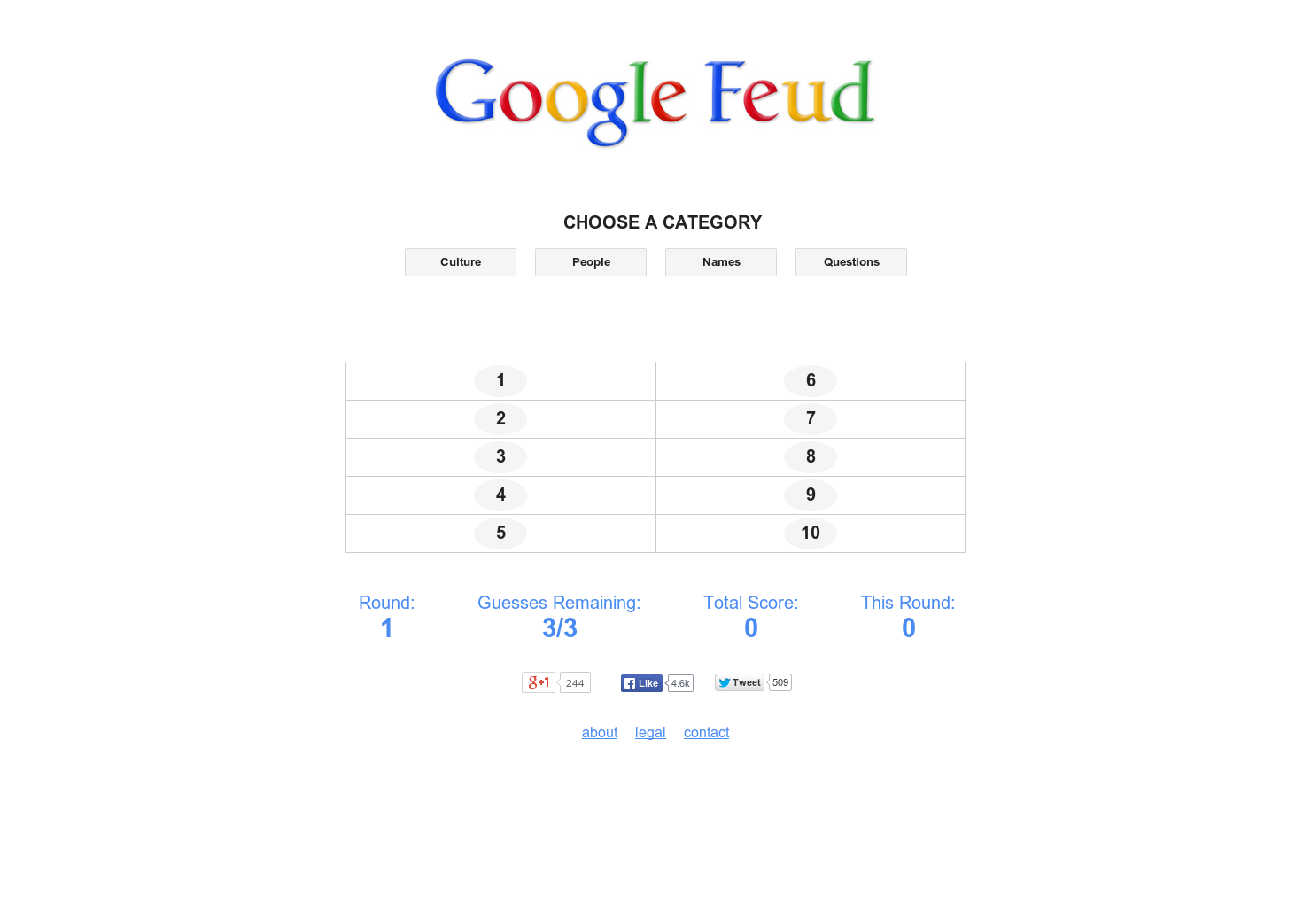 Google Feud - Family Feud meets Google. Guess the autocomplete query