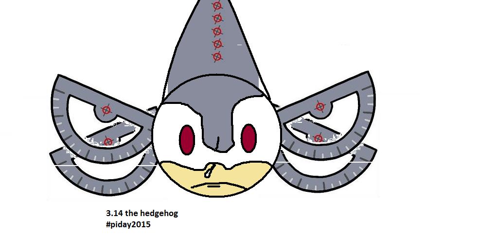 GrandAcademia's tweet photo. Remember Pi the hedgehog from #piday2014 ? well heres 3.14 the hedgehog for #PiDay2015 http://t.co/P2wIiIlqpZ