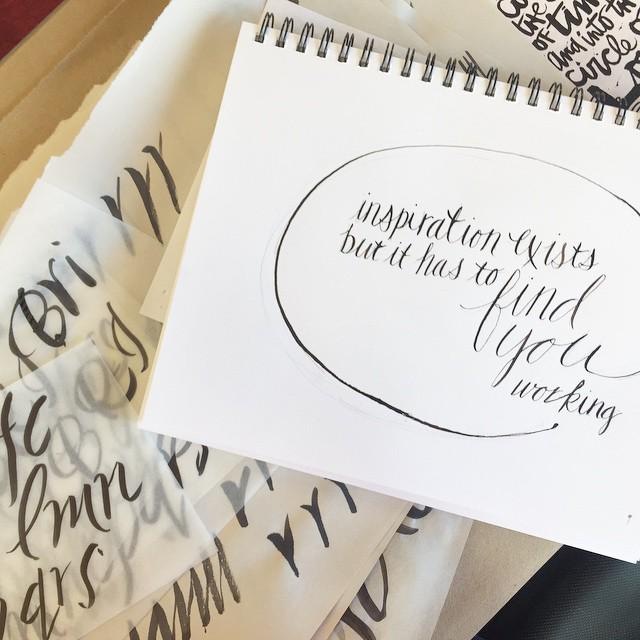 Druthersco's tweet image. letter together. together letter. 
@aigakc #handlettering #calligraphy #imdoingitwrong by bridallas