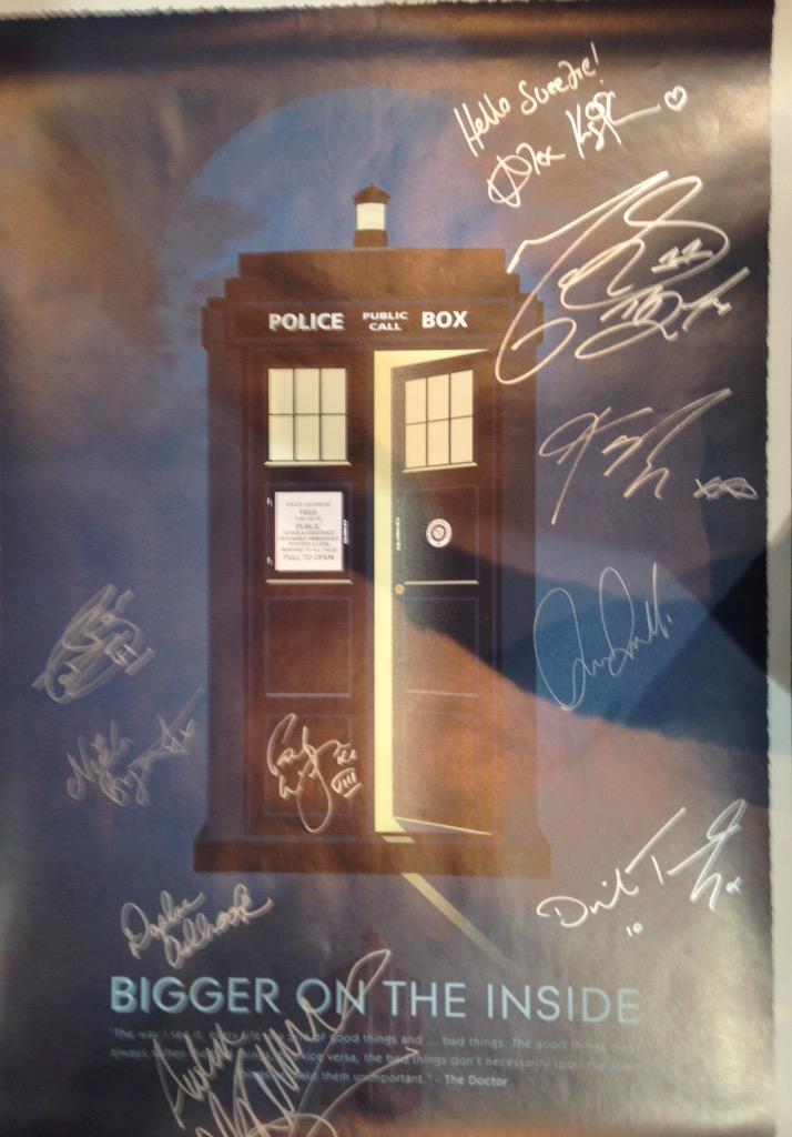 ajizzzle0's tweet photo. The #posterquest continues.. @David_Tennant 10th Doctor..10th signature #DoctorWho @jeffhalsey http://t.co/6QllfV0Nn9