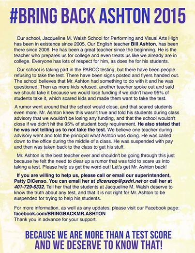 AshtonsWisdom's tweet photo. #bringbackashton #PARCC http://t.co/n4s3Y9Y2fb