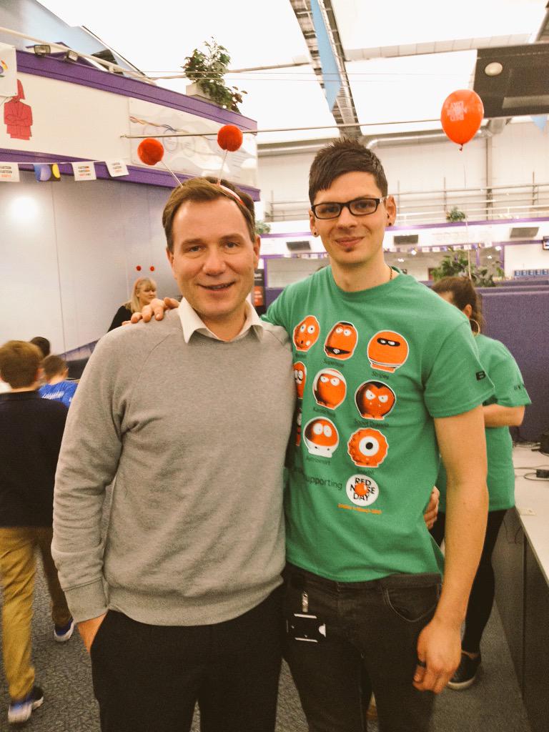 Me and my boy <a href="/RichardAArnold/">Richard Arnold</a> at Red Nose Day telethon event in Warrington last night 📞
#TallerEveryTimeISeeYou