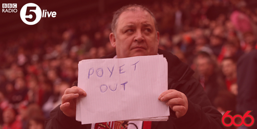 paddypower's tweet photo. Gus Poyet should go purely because of the effort that's gone in to making this sign...(via @bbc606) http://t.co/sGeE2lbZh5