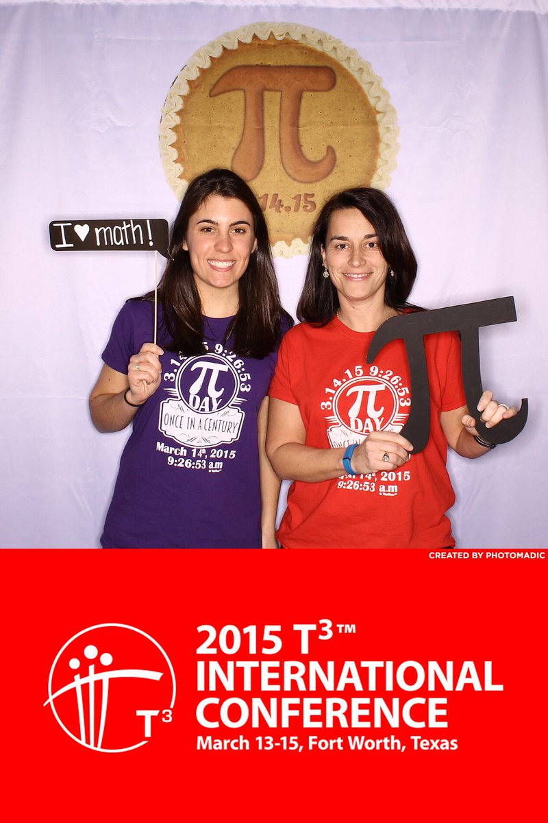SangasaysEdTech's tweet photo. Pi Day shenanigans at #T3IC with photo booth fun! http://t.co/NmvZpp9N9g http://t.co/wT54SdM0iB