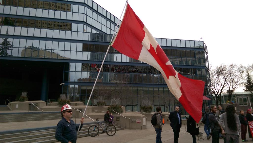 MerlinofCanada's tweet photo. #C51 Protest Calgary Harperland http://t.co/s43wK6WIVr