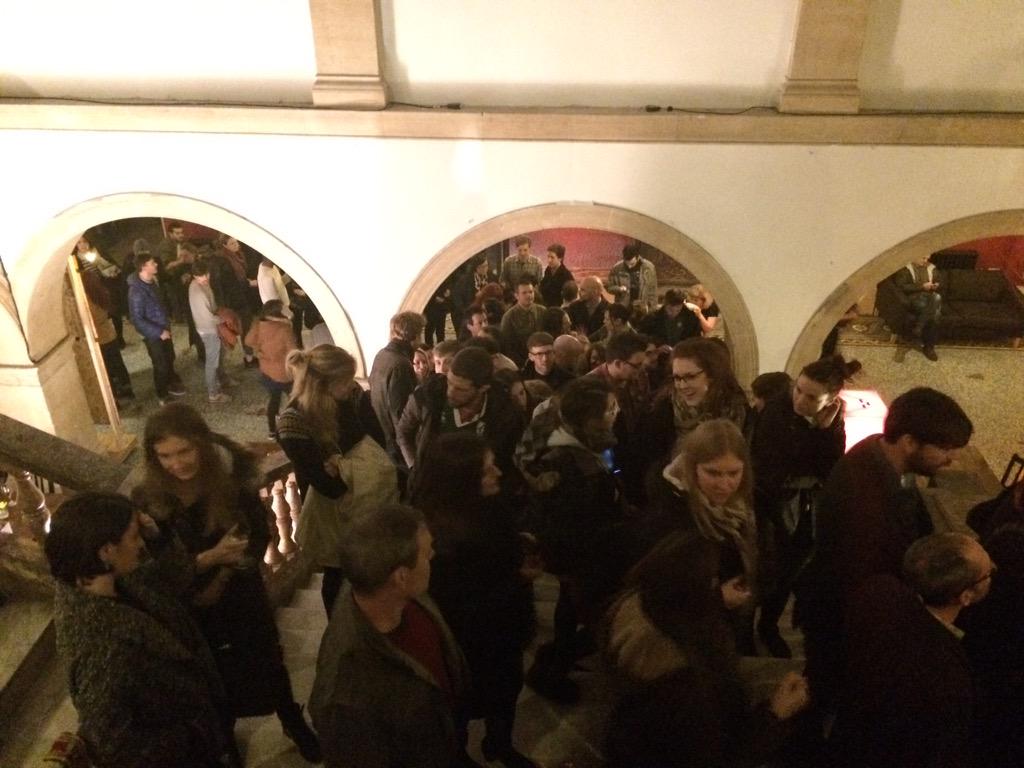 Audience on their way into Fiction #TheShowMustGoOn #BACphoenix