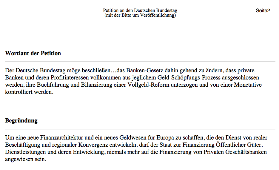 jeffermuc's tweet photo. Petition Nr. 57451 vom 11. Februar 2015 / Neues Geldwesen für Europa http://t.co/eLqzw5PEKM