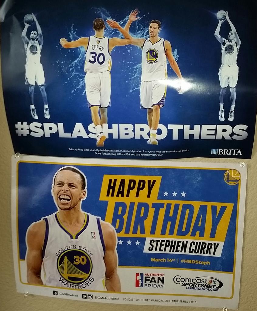 Happy Birthday Stephen Curry! We are blessed to get to watch you play. 