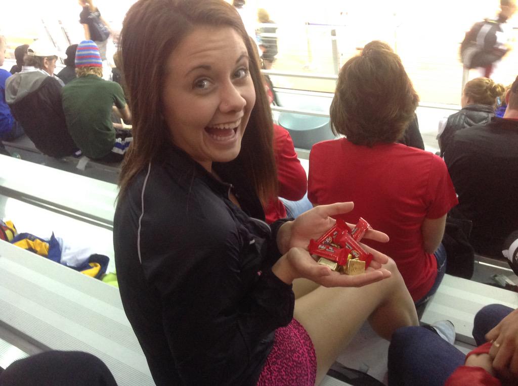chad_markuson's tweet photo. look who found the student athlete lounge.  @tialknight and Alissa Mears #dragonsmarchon @DragonAthletics http://t.co/Mb6GQps1sP