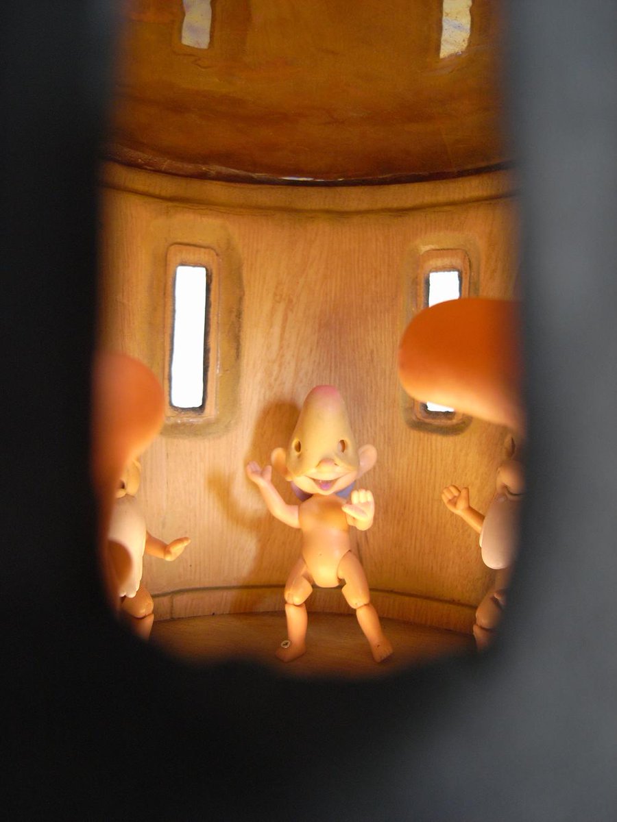 PaulHazelton's tweet photo. In a temp departure from dust, I've made a gnome-erotica zoetrope. @SexShopShow part 2 opens tomorrow @Transitionart. http://t.co/L6USM4HSYk