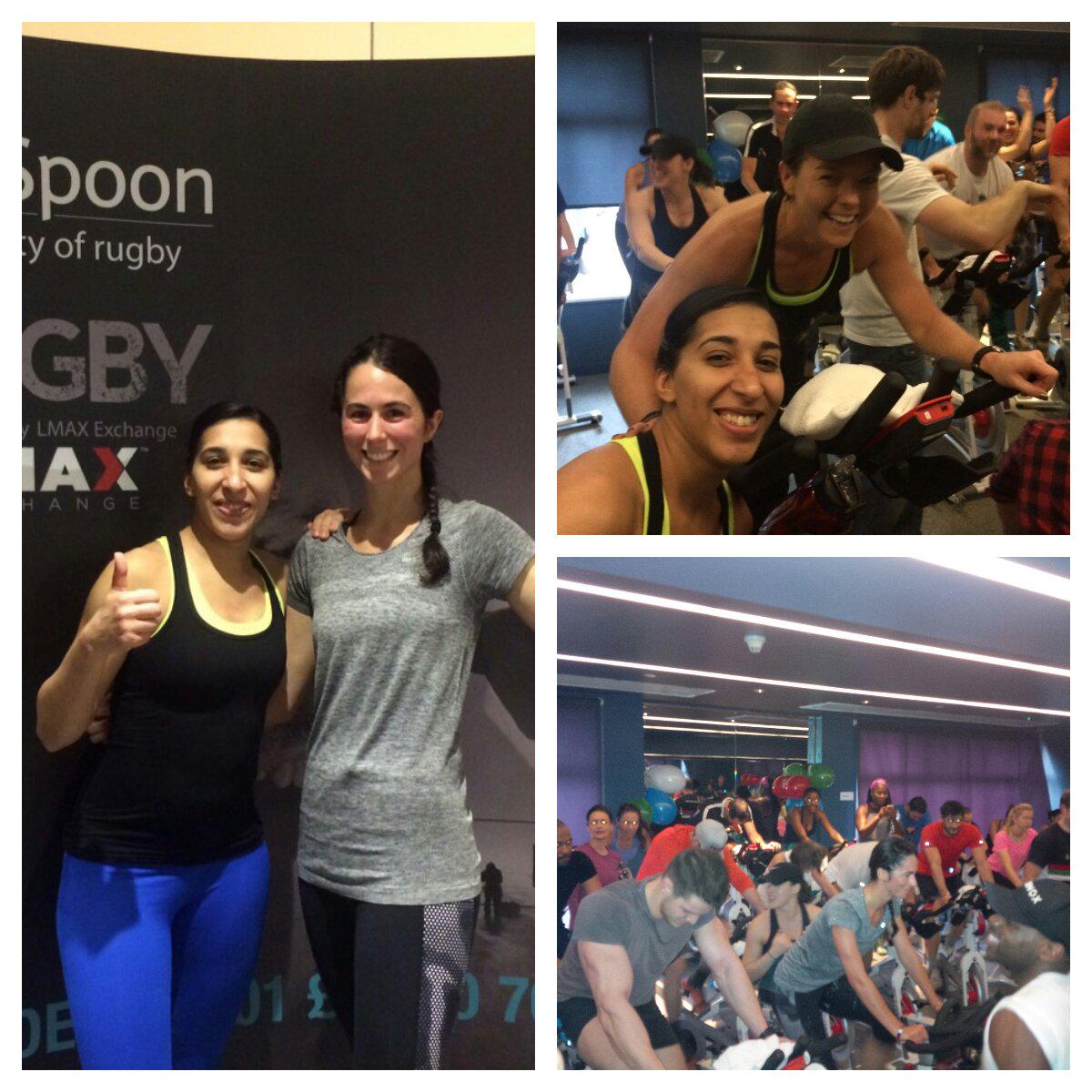Z_Energy's tweet photo. Riding for @charityspoon 's great cause @Equinox . @lbathersby @ajturbelin @erincarney @CarysLondon . Insane music! http://t.co/irWLS8rlfD
