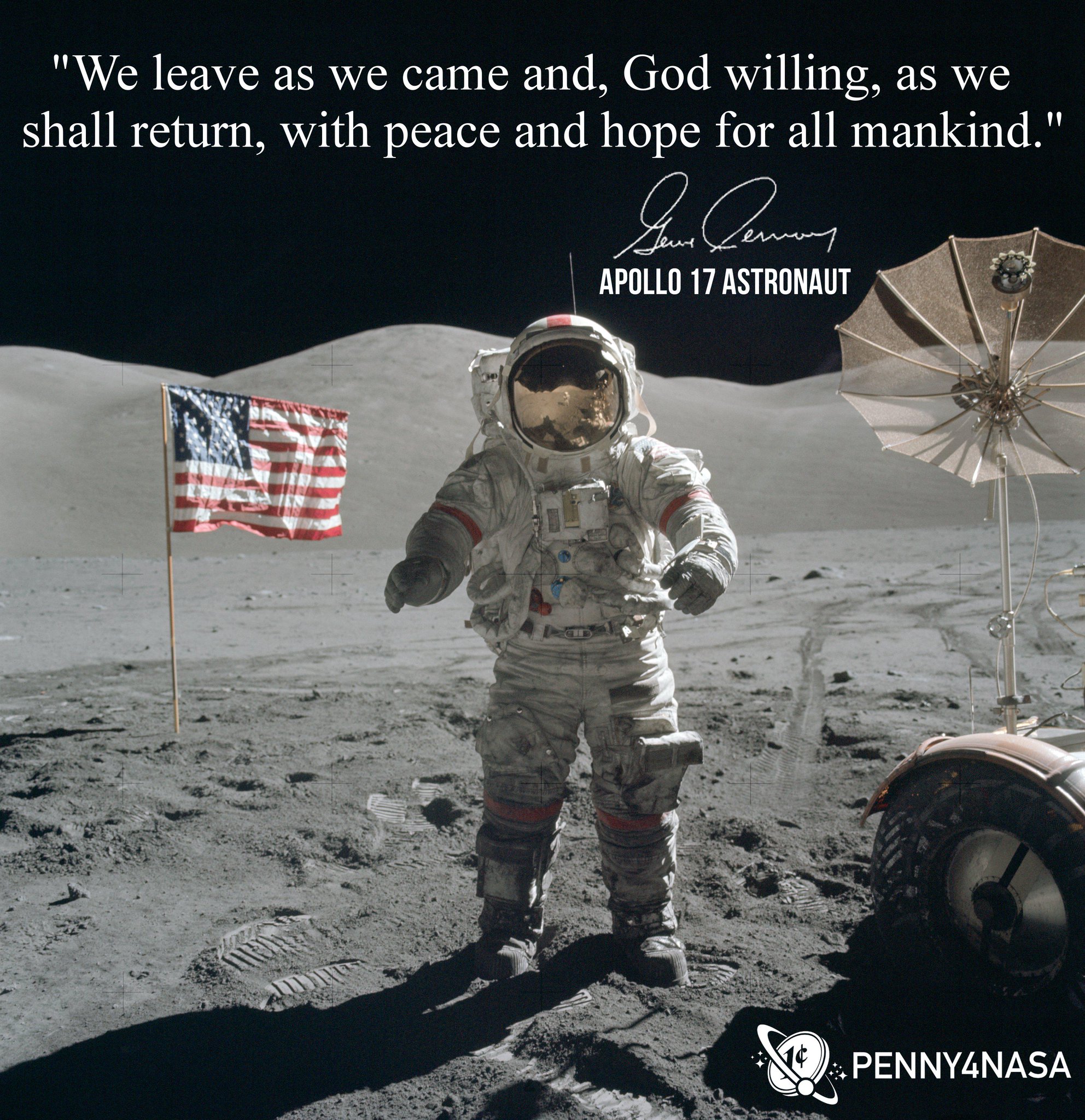 Happy birthday to the last man to walk on the moon, Eugene Cernan!   