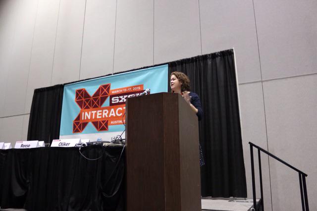 Great short talk by <a href="/melissatait/">Melissa Tait</a> from <a href="/theprimacy/">PRIMACY  Corporation</a> on #wearable #tech &amp; how gadgets can save the world #healthtechsxsw