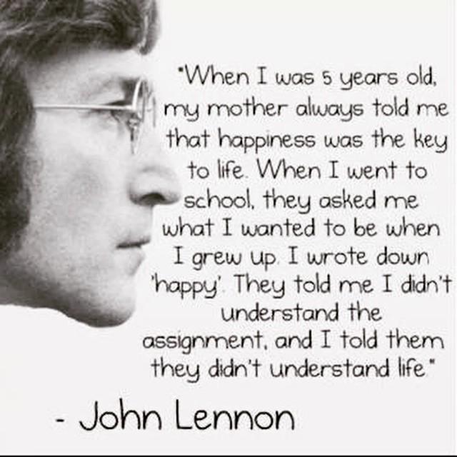 Addictd2Success's tweet photo. John Lennon's Wisdom :) http://t.co/aUzttkfuQN