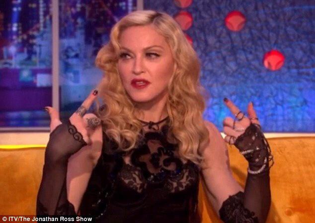 Watching <a href="/Madonna/">Madonna</a> on #TheJRShow wearing our Belle bra by #Fantasie