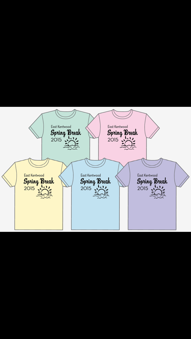 ekscinfo's tweet photo. SPRING BREAK SHIRTS! $8 per shirt! Money is due to the student council room by Friday :) http://t.co/A0W8zK95tB