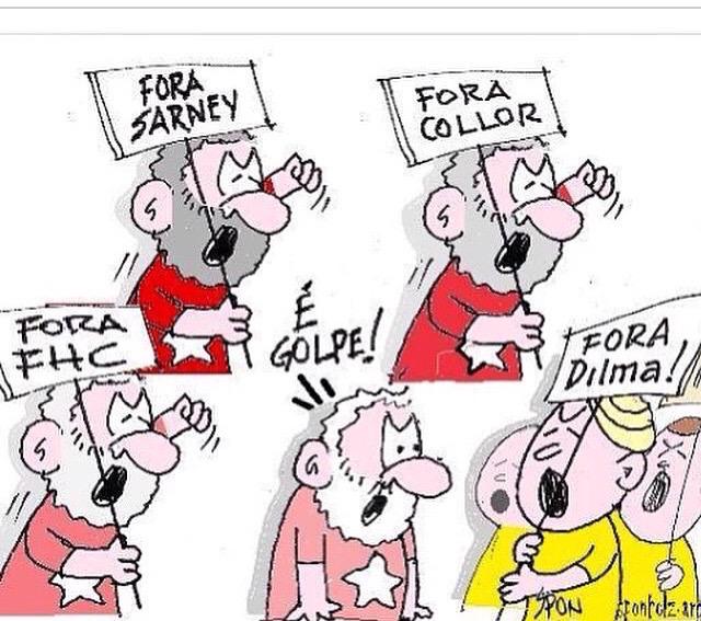 bilooca's tweet image. O palhaço chefe do PT só aceita o Impeachment para a oposição ..