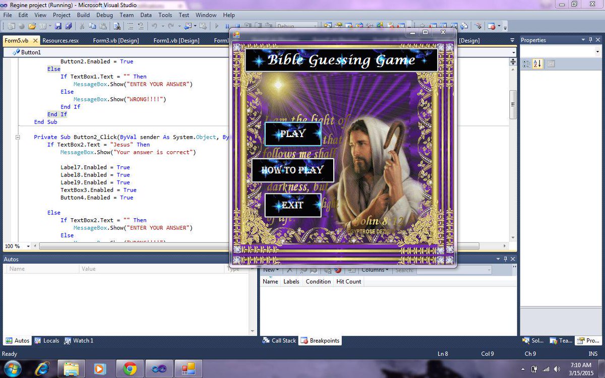 regineriza4's tweet image. #projectpamore
#VisualBasic
#Codepamore
#Overnightpuyatmuch
#BibleGuessingGame
#kuntinlngmata2posnah
