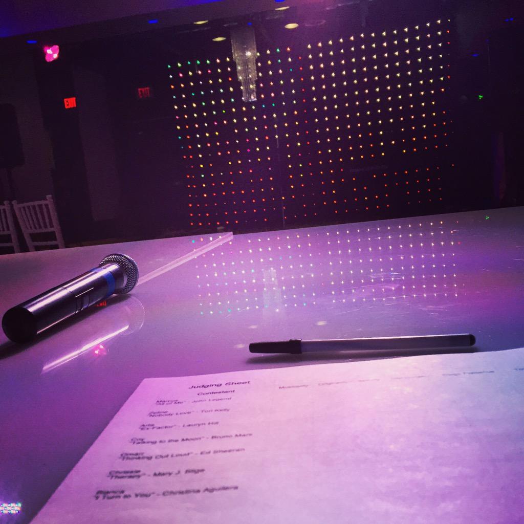 KatjaGotYa's tweet photo. View from the judges' table. #TheKeyElement @LOA_Entertain http://t.co/Mmy6MKdeNO