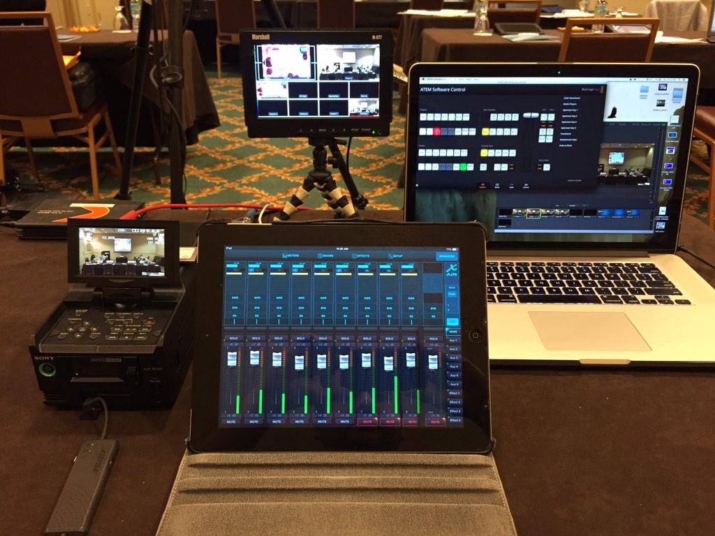 FrontPageAV's tweet image. Utilizing the new XR-18 Air by @BEHRINGER for our pharma live broadcast application. @Blackmagic_BMD & @Telestream