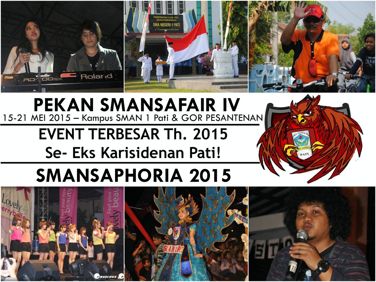 OSIS_SMA1PATI's tweet photo. Pekan Smansa Fair IV - Souljah + Lomba berhadiah bidik prestasi. CP: 085640801108(Diva) Klik: http://t.co/aulBvY0s2i http://t.co/iaapS8It4M