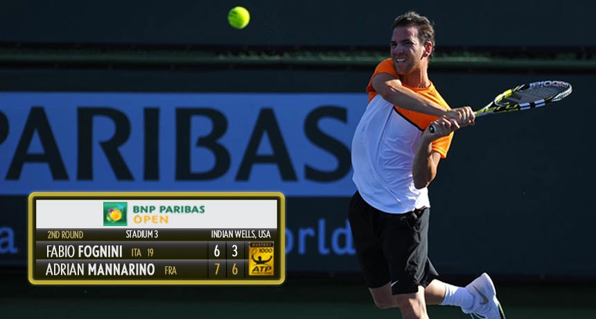 AdrianMannarino's tweet photo. Very happy with my game today ! Great victory against @fabiofogna 76(8) 63. Double w/ @GillesSimon84 to follow ! http://t.co/RmIDAXvf8H