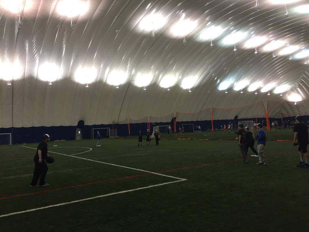 AsBaseballCtr's tweet image. The A's had a great practice today at @edgebedford. Full size infields, fly ball drills, team D and more. Thx Edge!