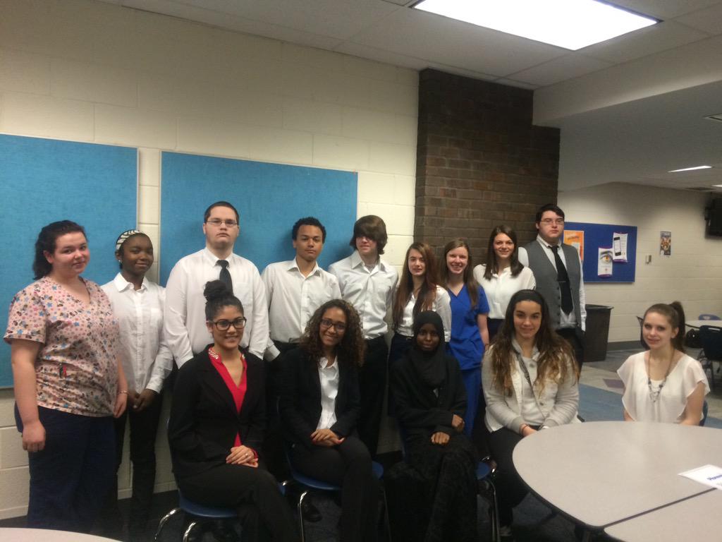 Good job! HOSA state contestants.