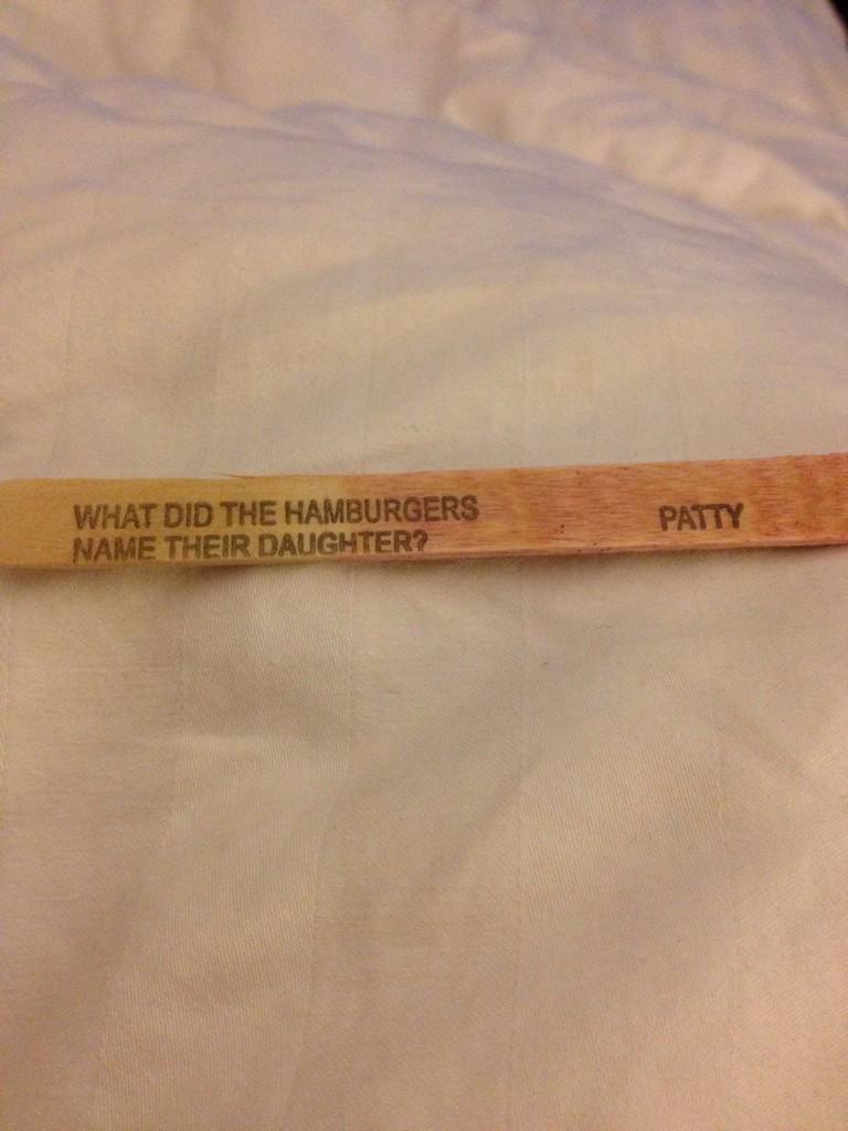 jennkhackman's tweet photo. The one joke he didn't get. And I even started it by saying how fitting it was. Disappointed @PattieLockhart http://t.co/11mJ3TG2iO