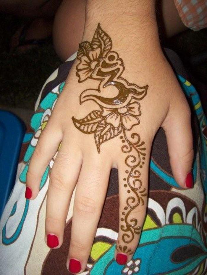 Heena Mehandi Mehendi Tattoo Stencil Sticker Set for | Hand | Body | Finger  | Face | Heena Art Temporary Tatto for Kids, Girls & Women Apcute-64